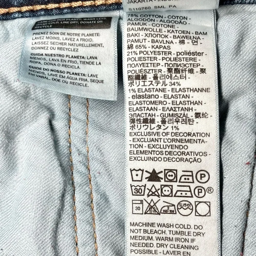 Levi’s 511 Slim Fit Straight Leg Jeans in Blue Wash Men’s 29/30